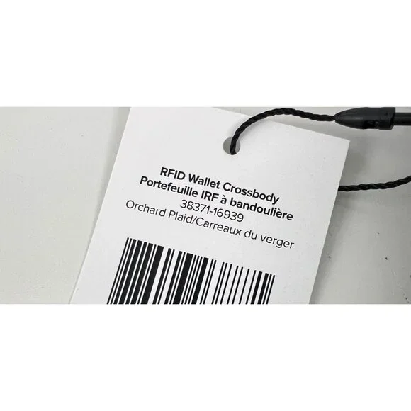 Vera Bradley RFID Wallet Crossbody in Cotton Orchard Plaid  NWT Brand New - Picture 6 of 7